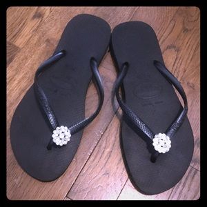Havaianas Slim black flip flop (size 7/8)
